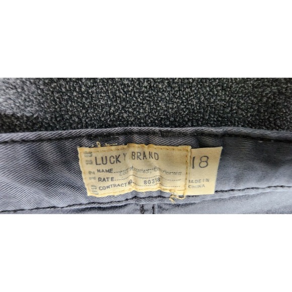 Lucky Brand Gray Cotton Pants Men's Large Slim/Chino Style Casual Stretch - Picture 9 of 11